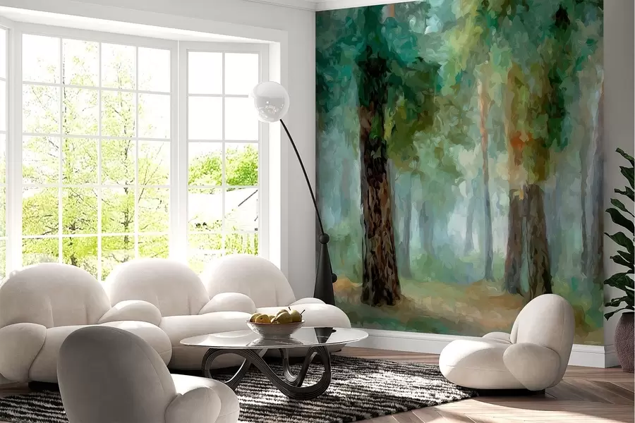 Papier peint Forêt de feuillus w05508