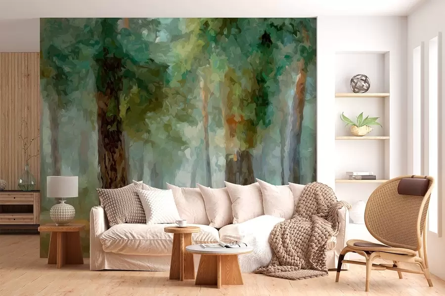 Papier peint Forêt de feuillus w05508
