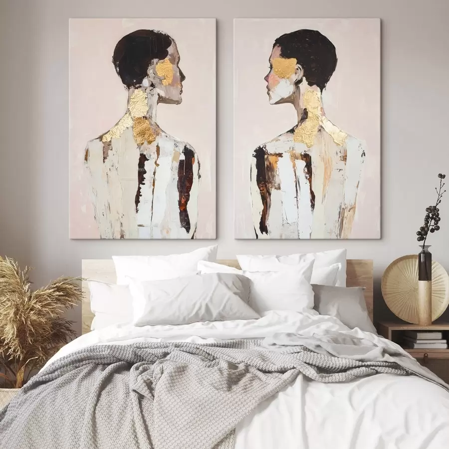 Tableau Silhouettes abstraites de personnes m30252