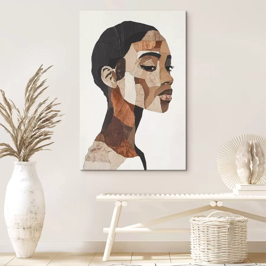 Tableau Portrait abstrait d'une femme s48922