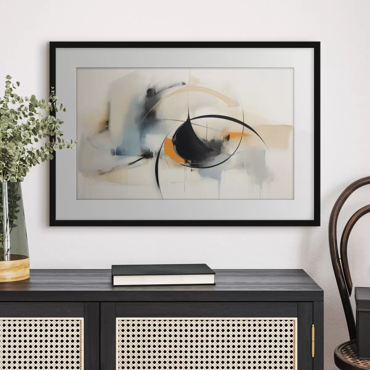 Poster Cercles et légèreté f48700