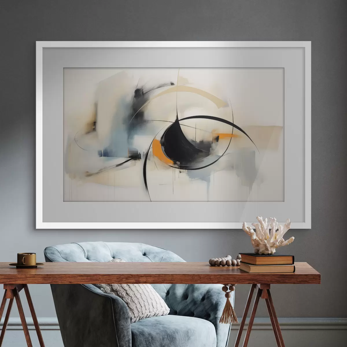 Poster Cercles et légèreté f48700