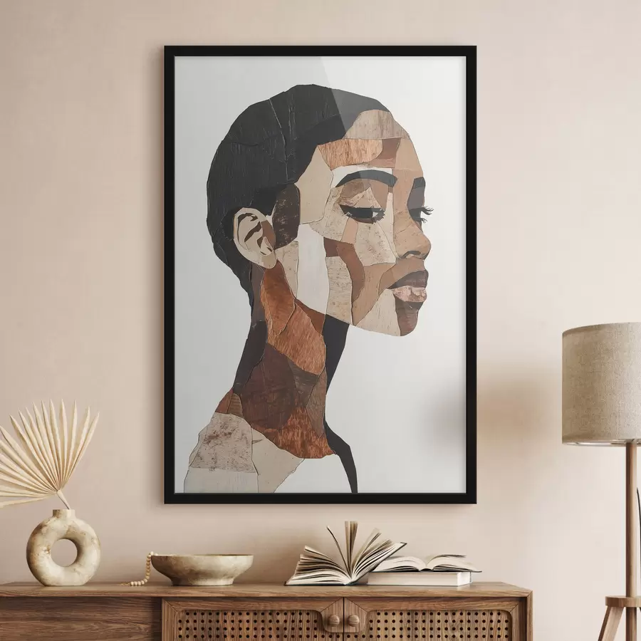 Papier peint Portrait abstrait d'une femme f48922