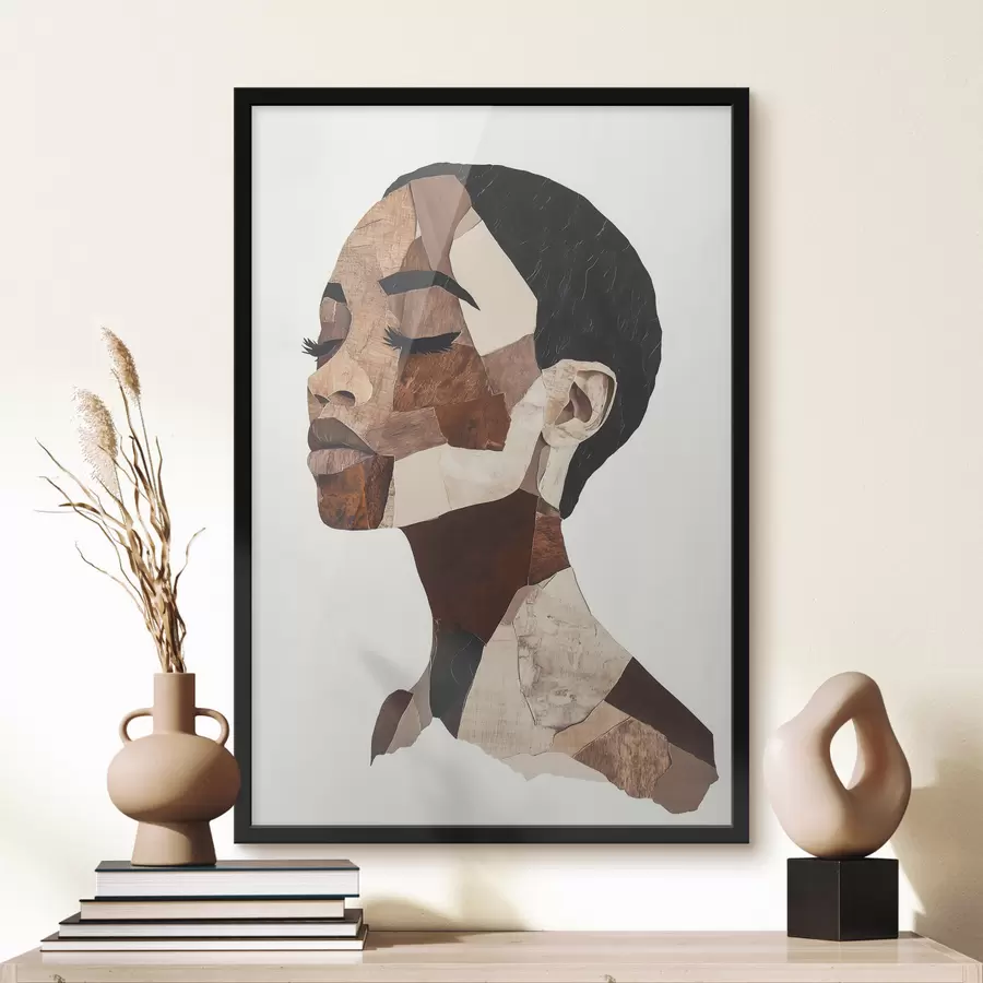 Papier peint Portrait abstrait d'une femme f48923