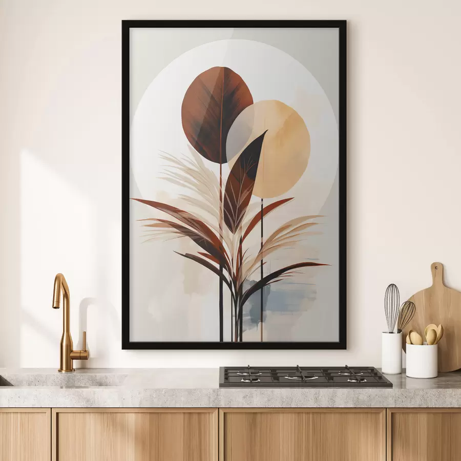 Papier peint Une composition avec une plante f48926