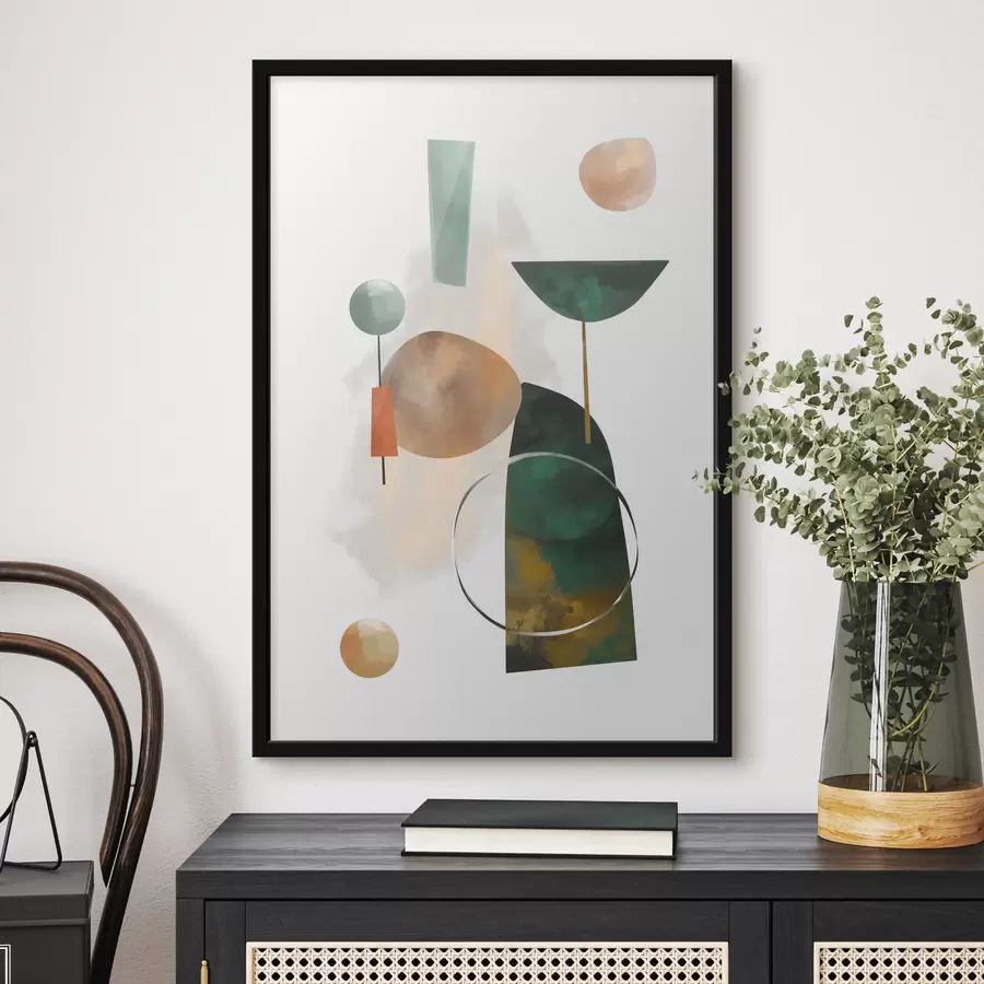 Papier peint Une abstraction composée de formes géométriques f48930