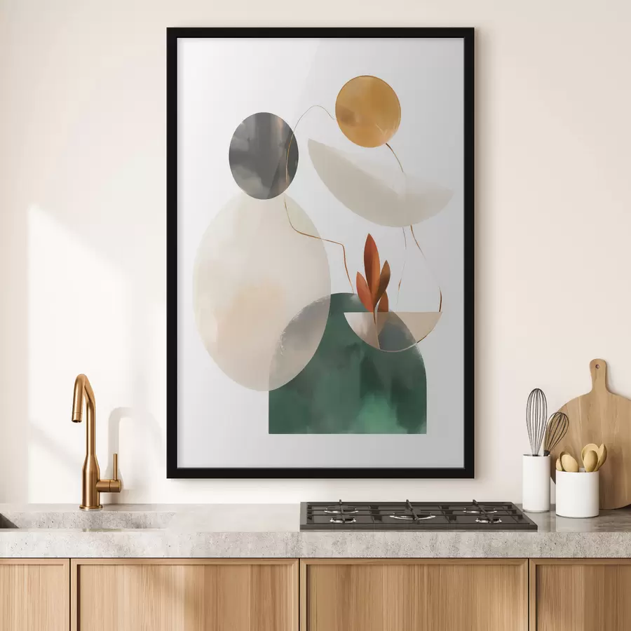 Papier peint Une abstraction composée de formes géométriques f48963