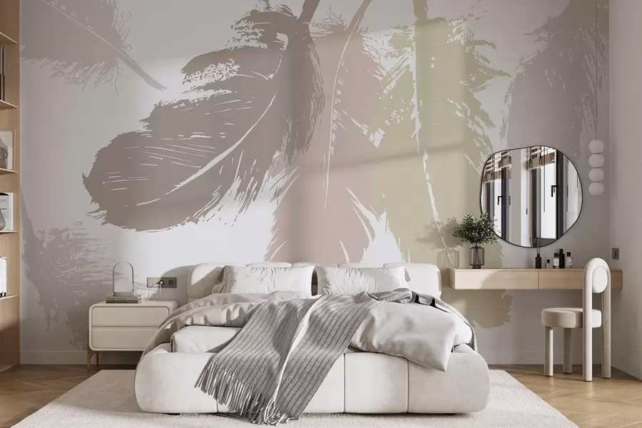 Papier peint Plumes w05549