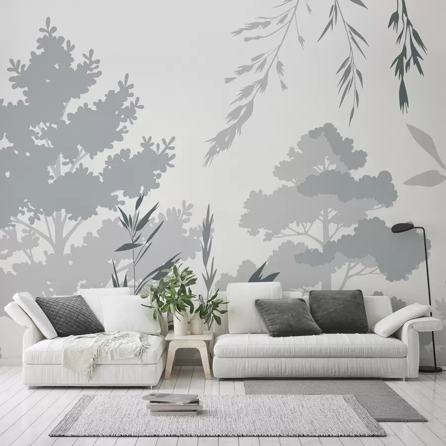 Papier peint Arbres et herbes w05551v2