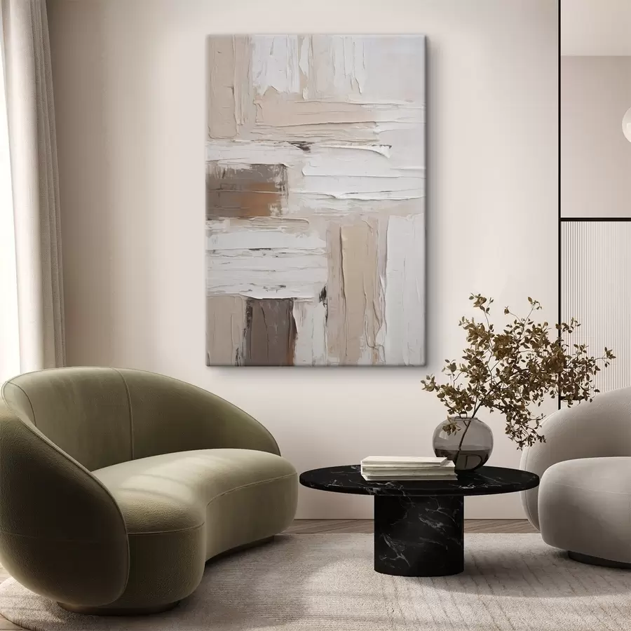 Tableau Abstraction imitation de la peinture s48981