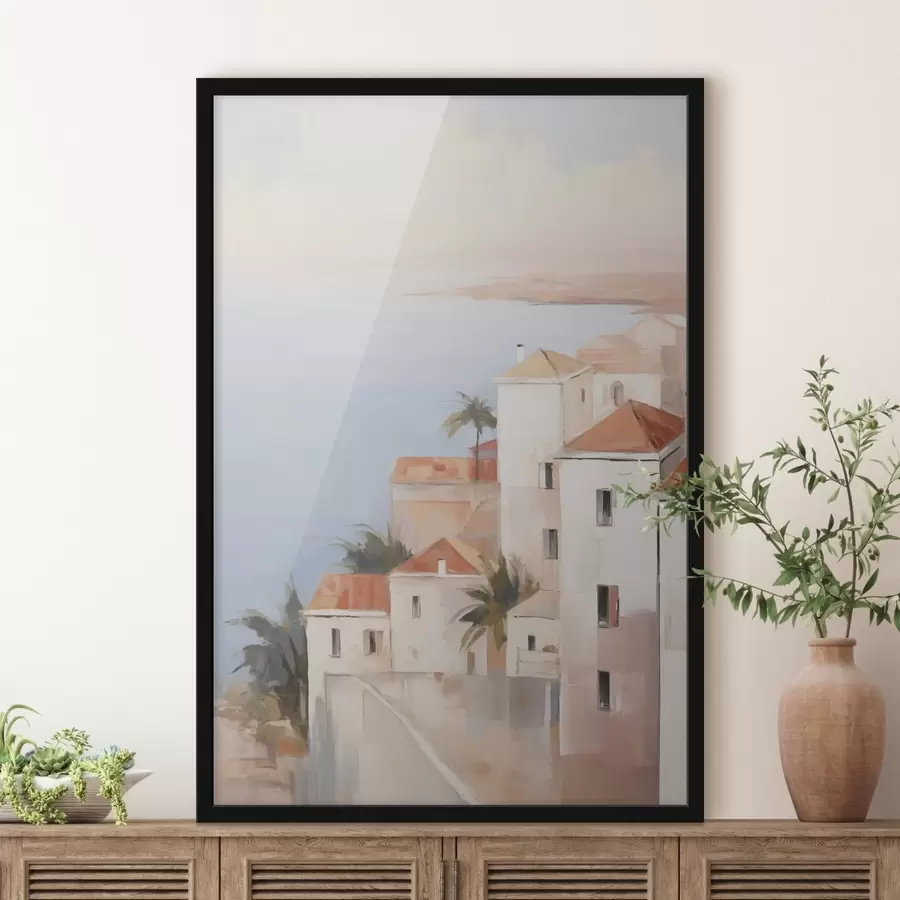 Papier peint Une ville au bord de la mer f48973