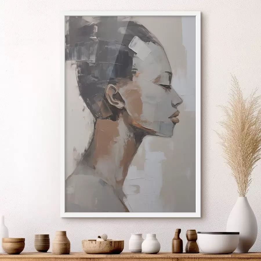 Papier peint Imitation d'un portrait féminin f48975