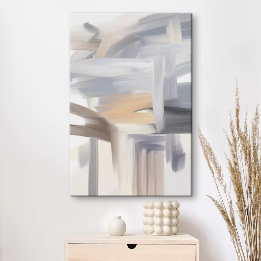 Tableau une peinture abstraite aux couleurs claires s48999
