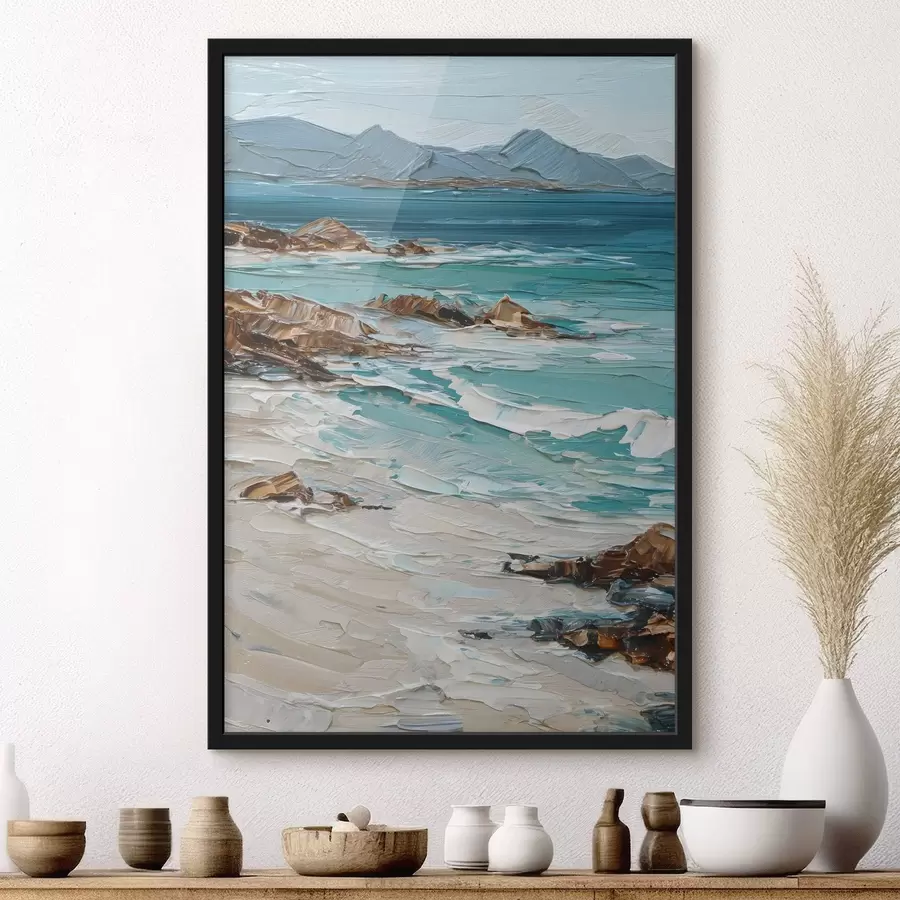 Papier peint paysage marin avec des falaises f48995