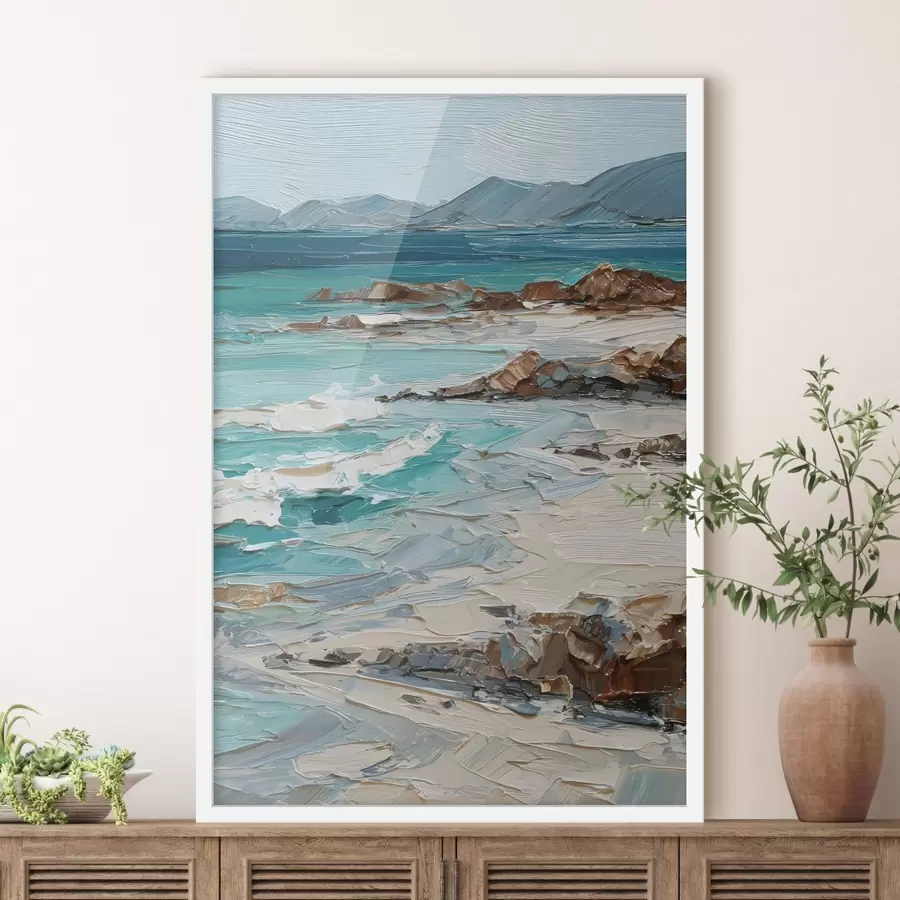 Papier peint paysage marin avec des falaises f48996