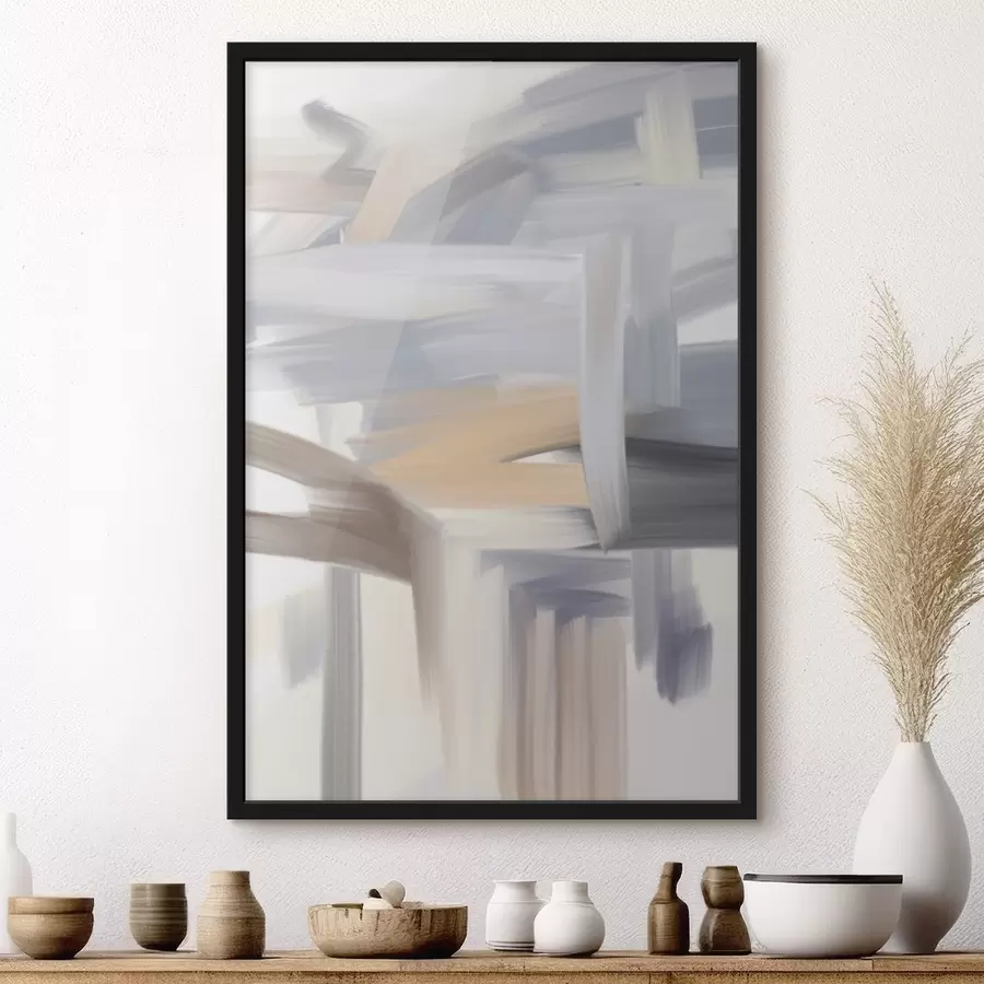 Papier peint une peinture abstraite aux couleurs claires f48999