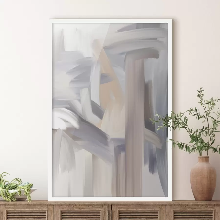 Papier peint une peinture abstraite aux couleurs claires f49000