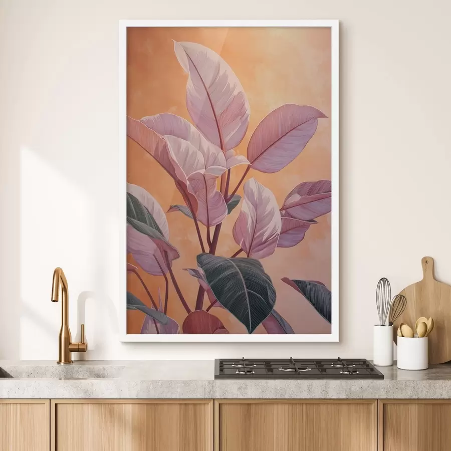 Papier peint Plante à feuilles tropicales f49009