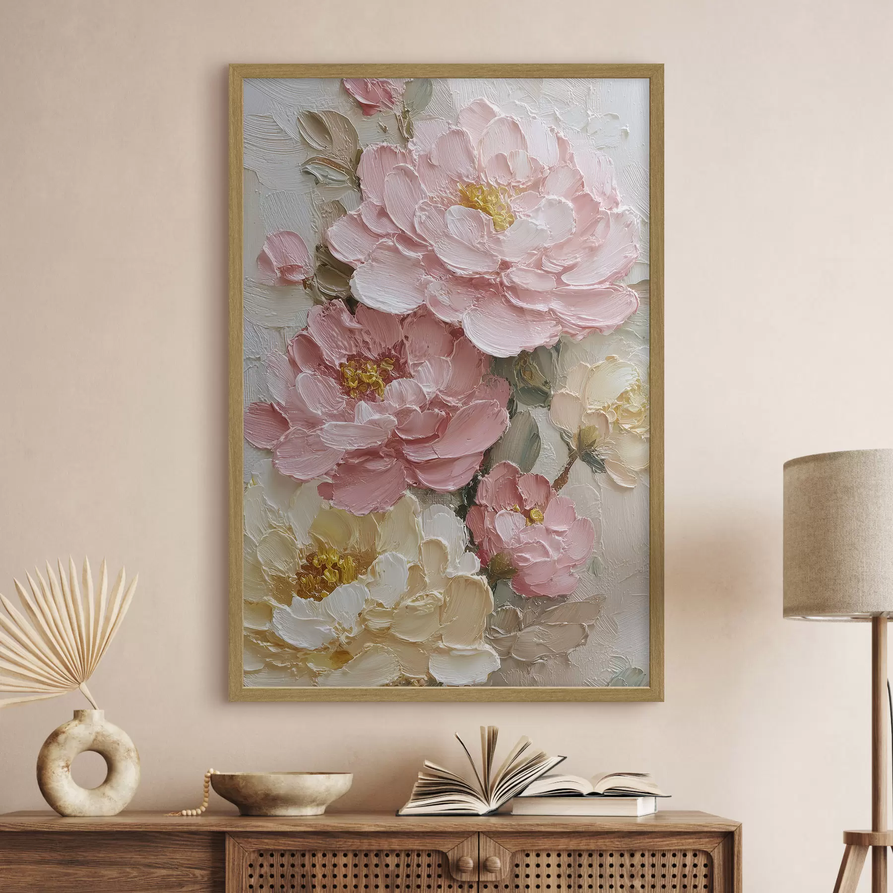 Papier peint Composition florale à base de pivoines f49013