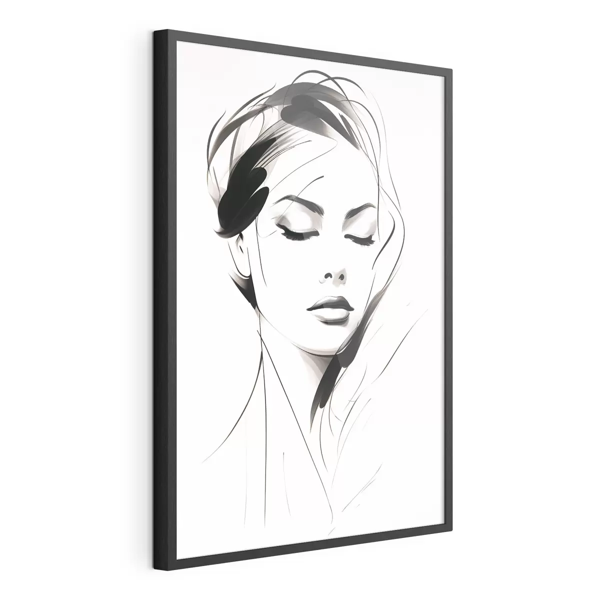 Poster Esquisse d'une femme abstraite f49024