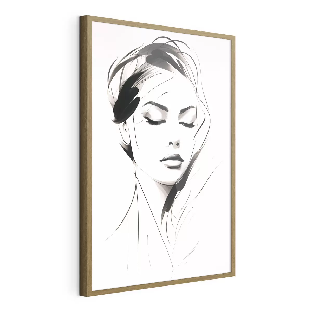 Poster Esquisse d'une femme abstraite f49024