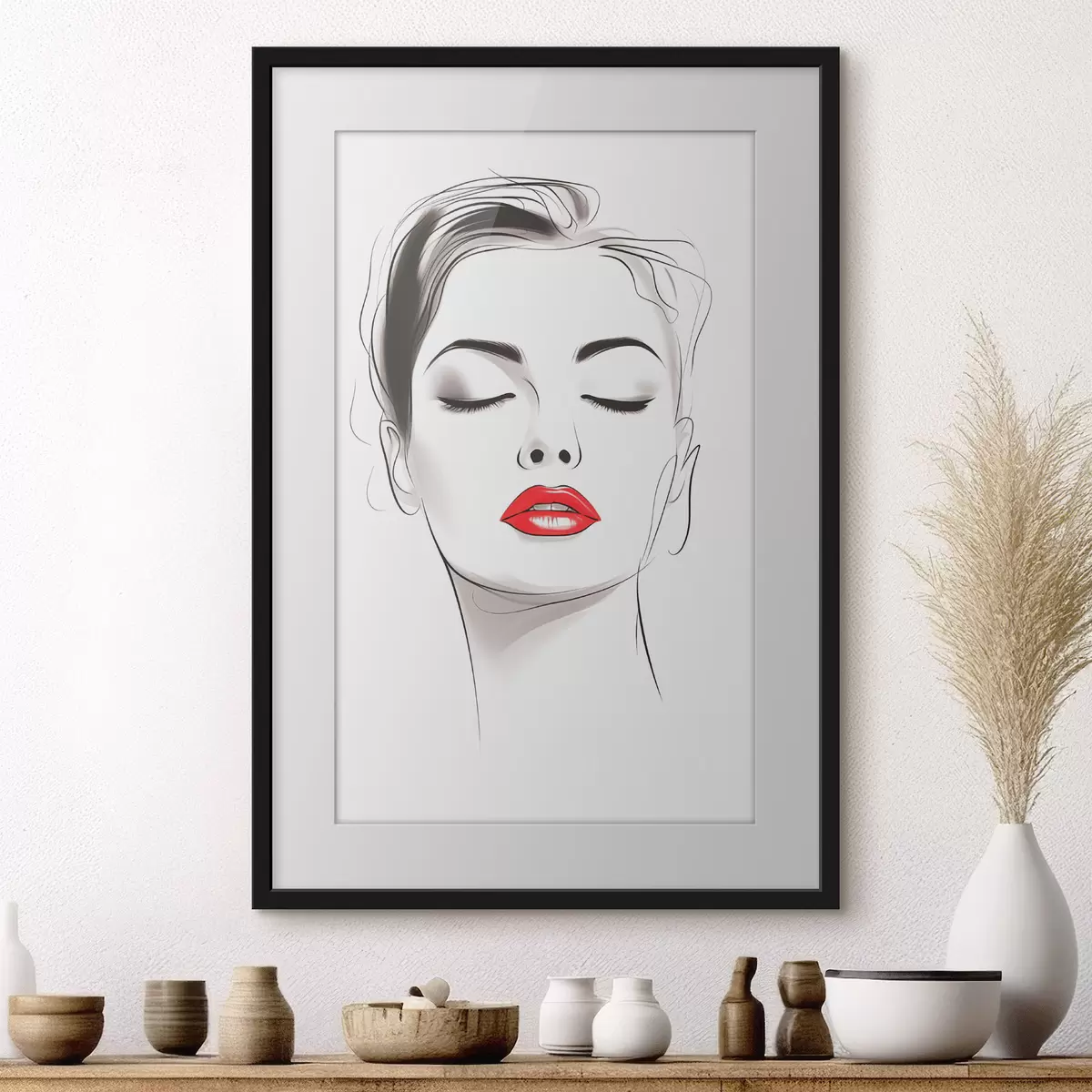 Poster Dessin au trait minimaliste f49025
