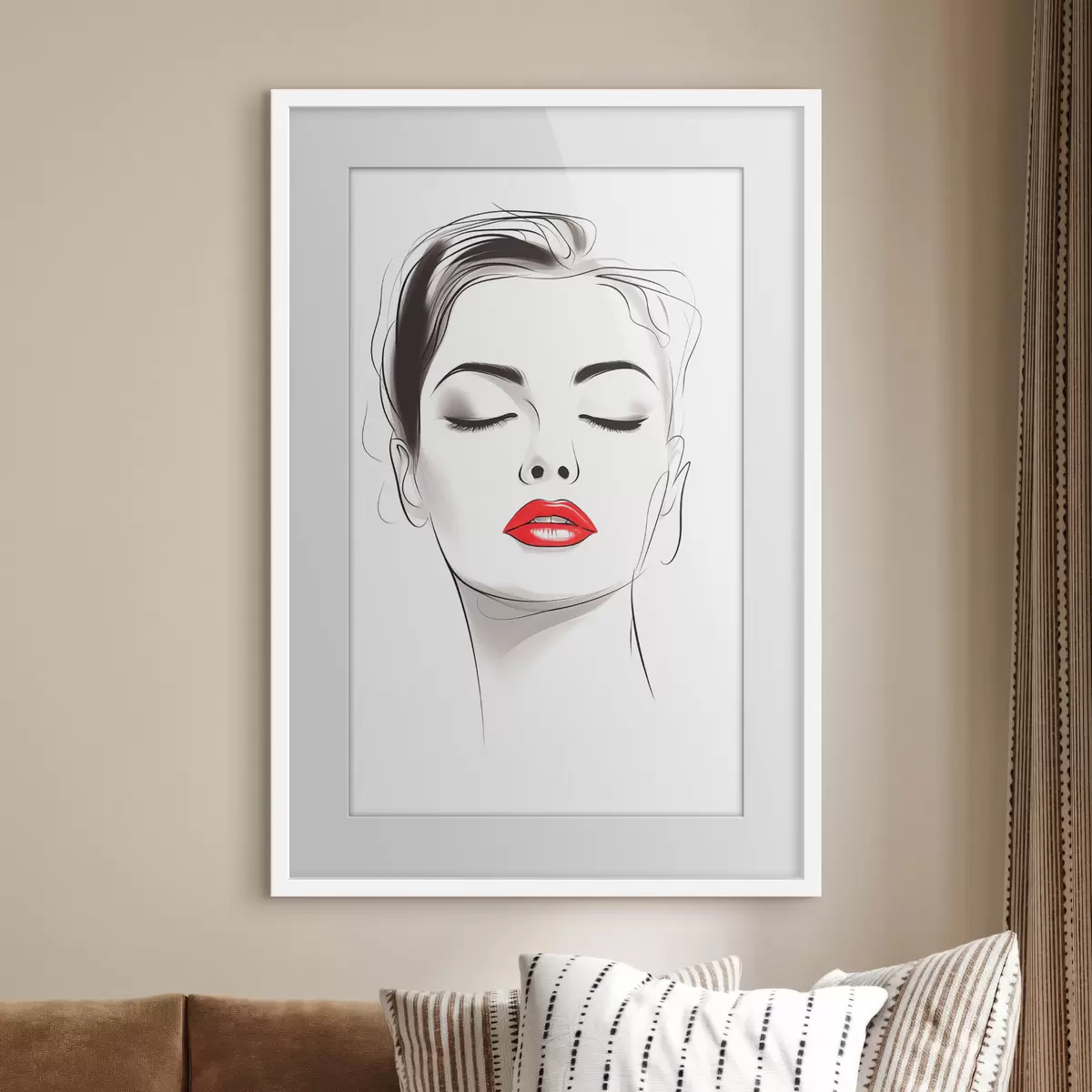 Poster Dessin au trait minimaliste f49025