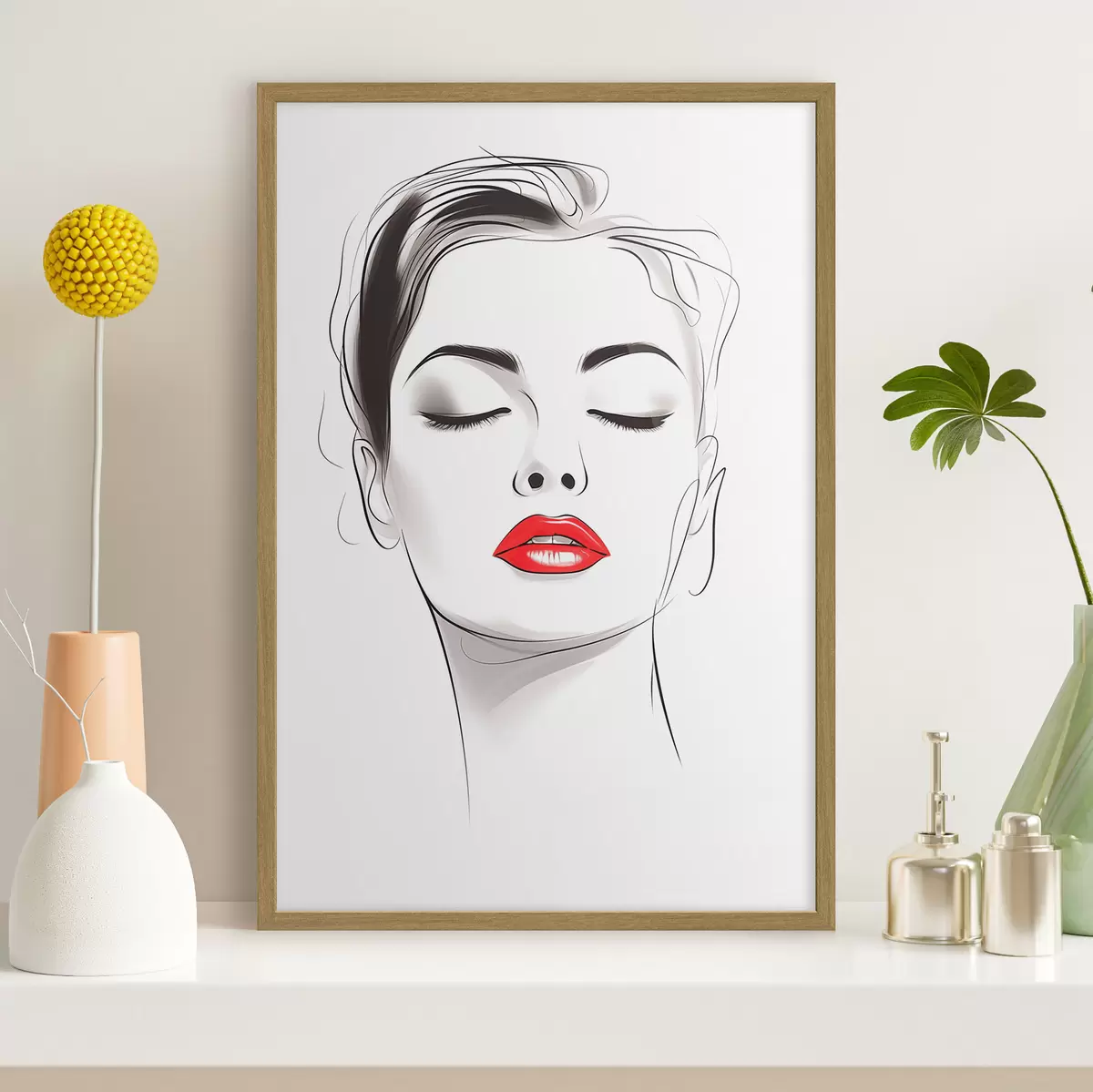 Poster Dessin au trait minimaliste f49025
