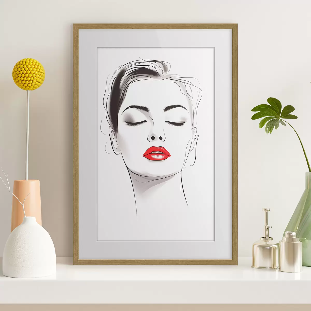 Poster Dessin au trait minimaliste f49025