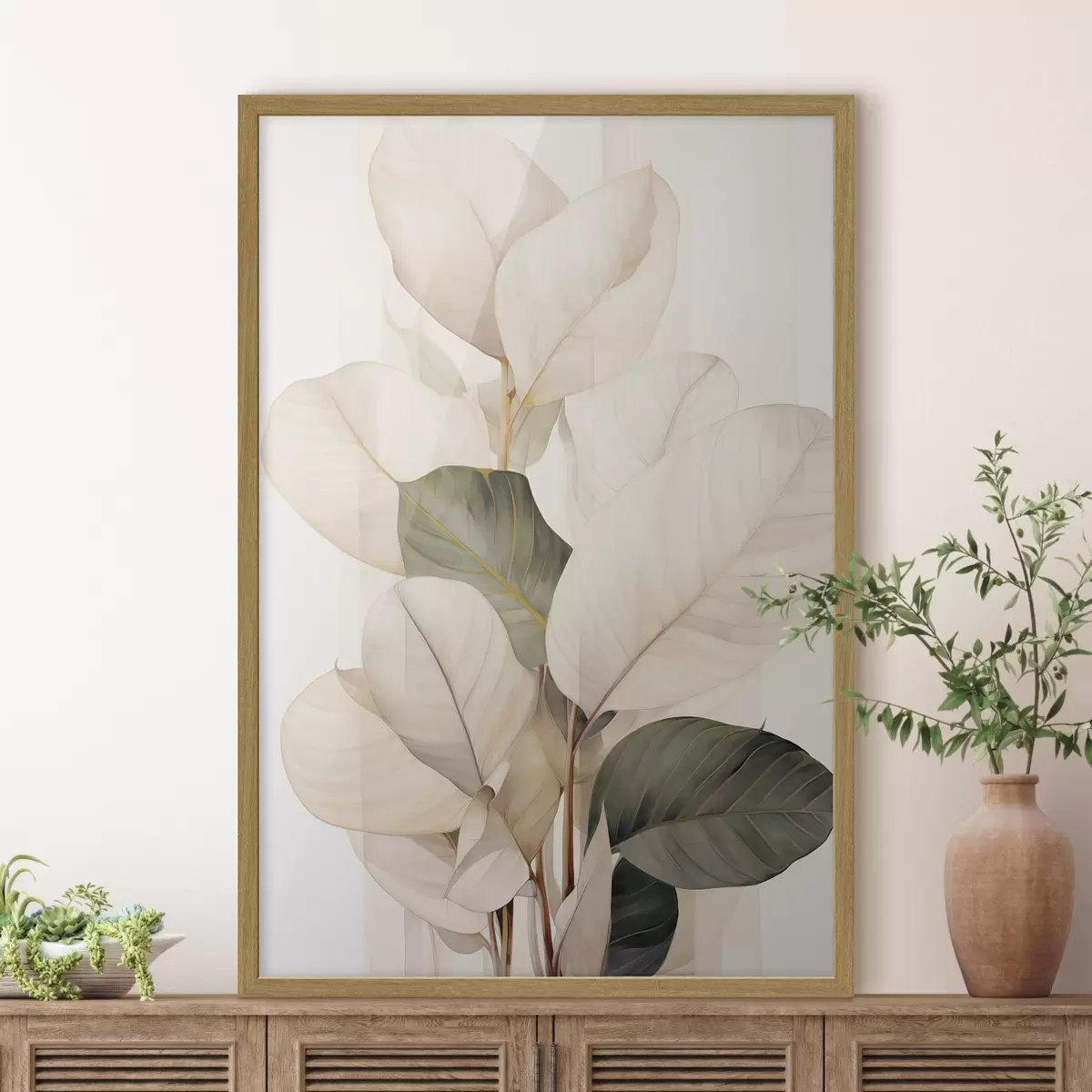 Poster Feuilles de plantes ornementales f49026