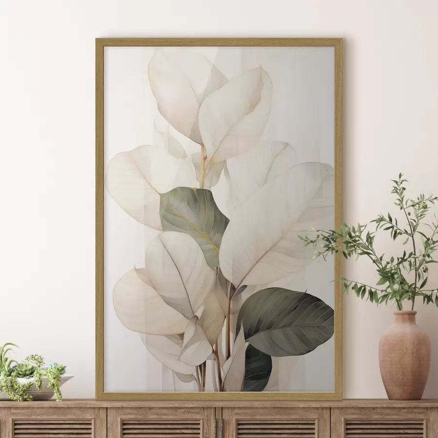 Papier peint Feuilles de plantes ornementales f49026