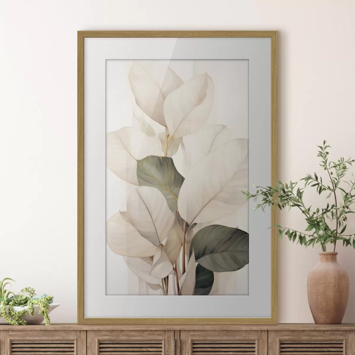 Poster Feuilles de plantes ornementales f49026