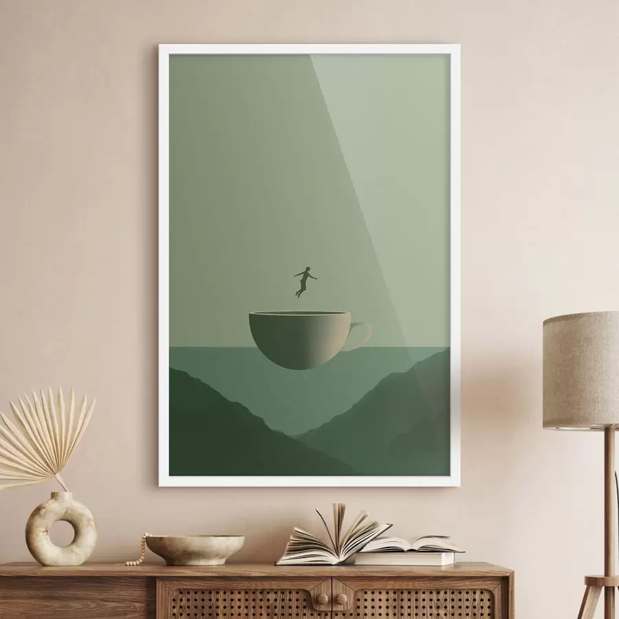 Papier peint La Coupe au-dessus des montagnes f49028