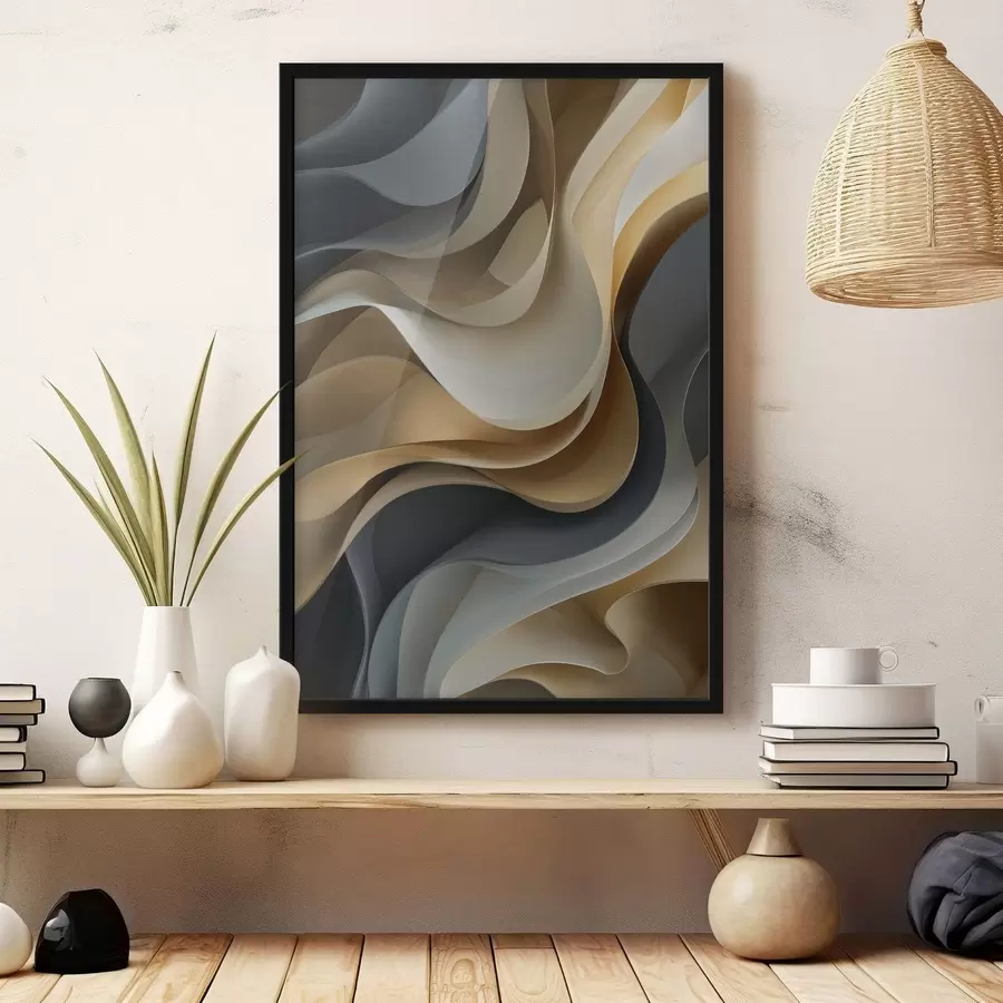 Papier peint Vagues abstraites f49033