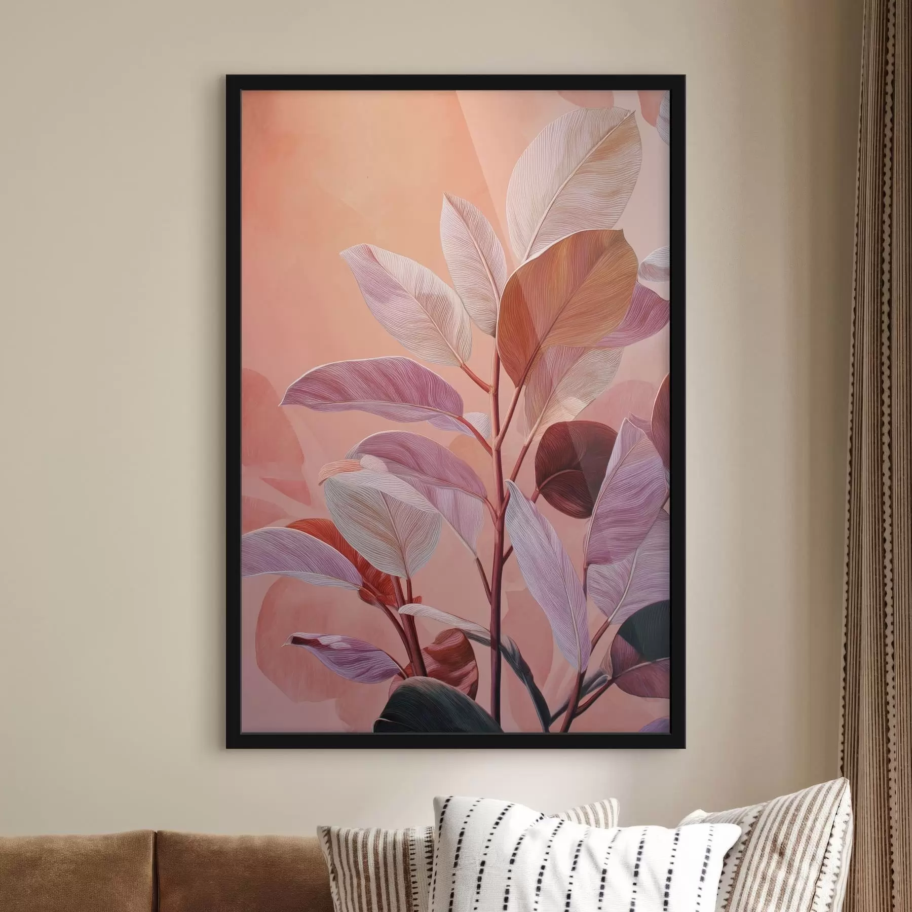 Papier peint Feuilles décoratives f49038