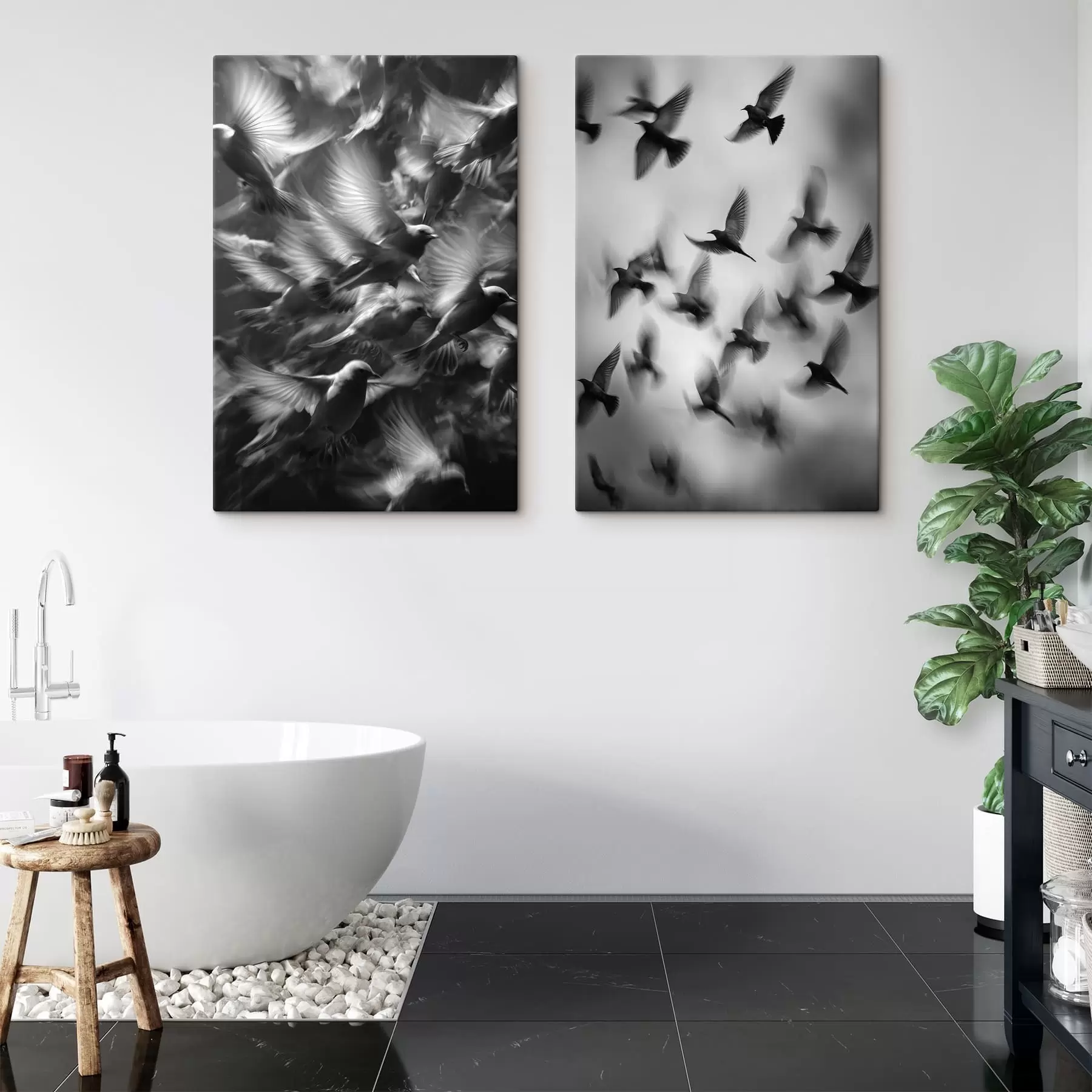Tableau Oiseaux en vol m30421