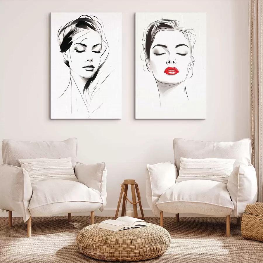 Tableau Portrait en ligne m30422