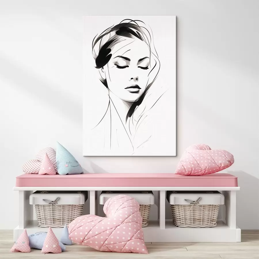 Tableau Esquisse d'une femme abstraite s49024