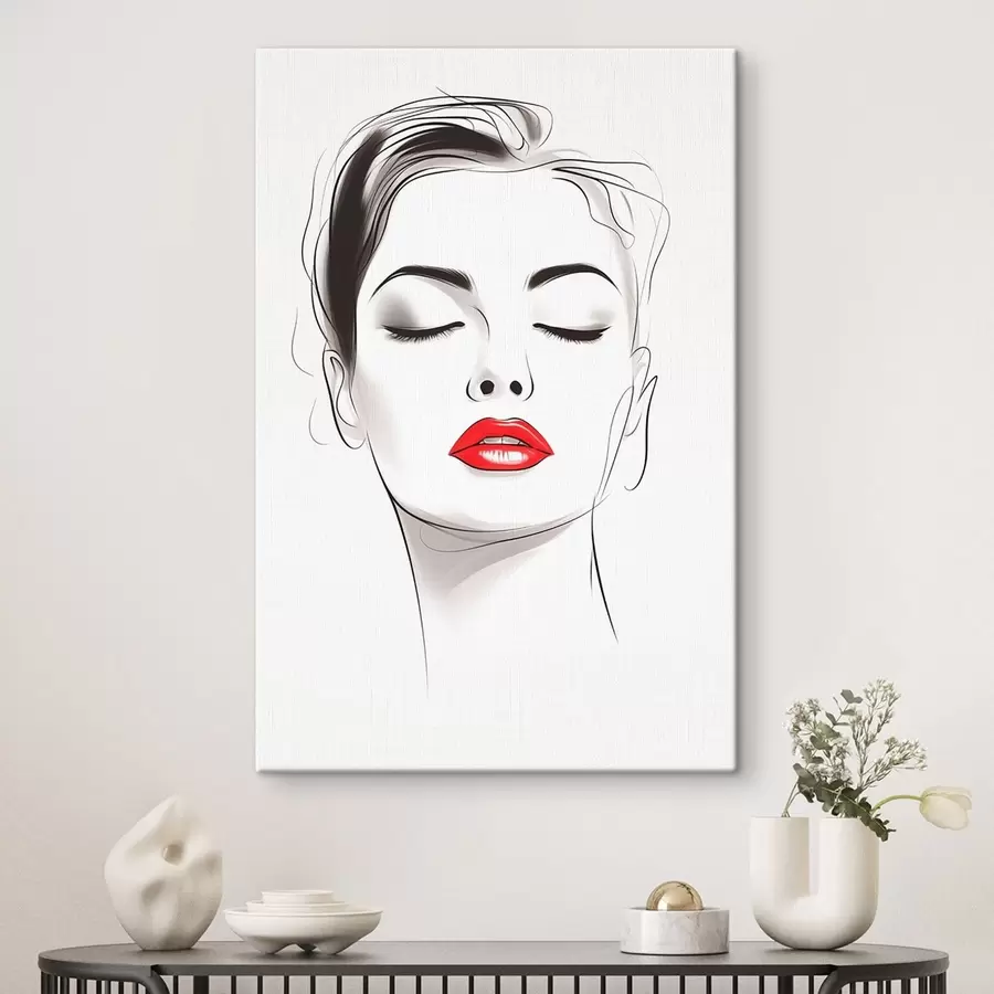 Tableau Dessin au trait minimaliste s49025