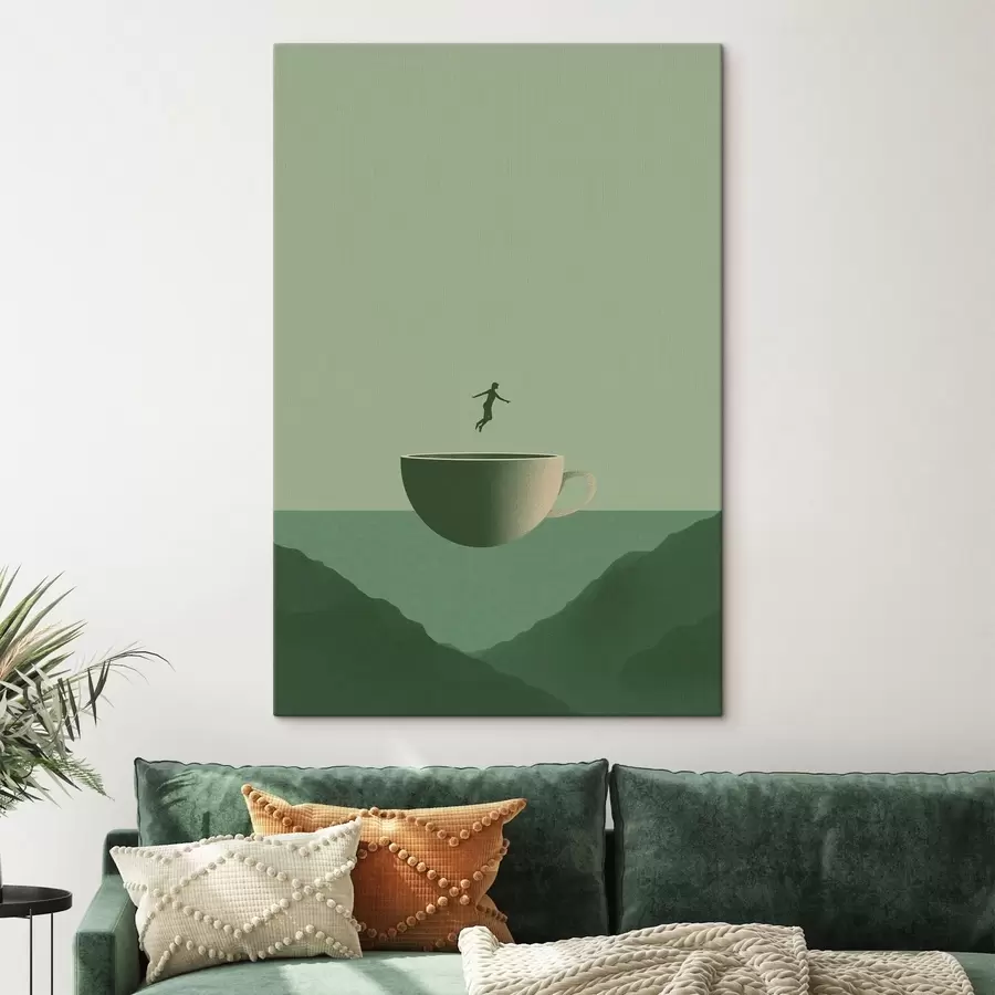 Tableau La Coupe au-dessus des montagnes s49028