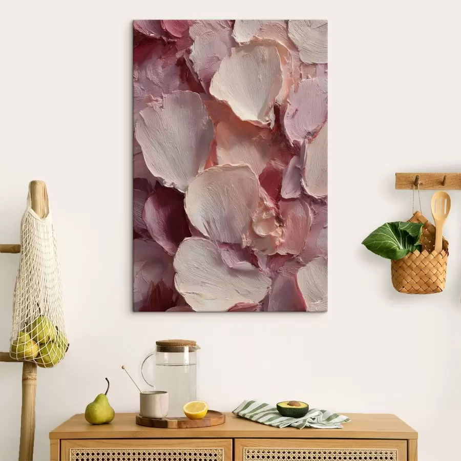 Tableau Texture « Pétales peints » s49031