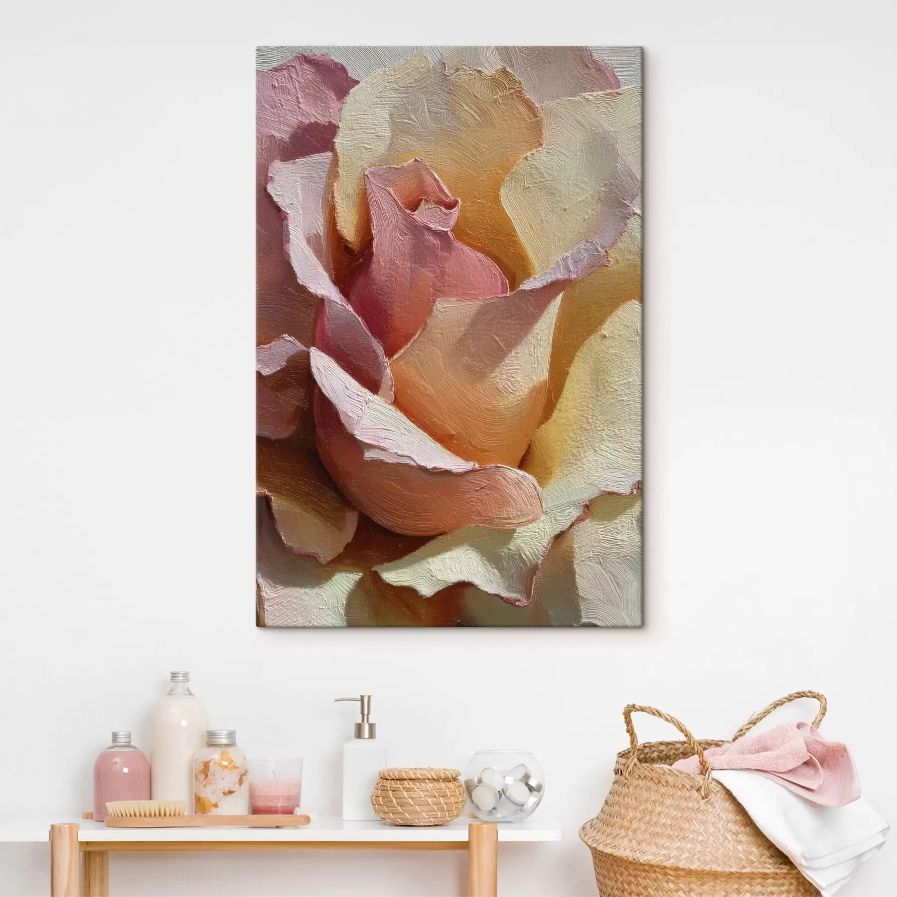 Tableau Texture de fleurs peintes s49032