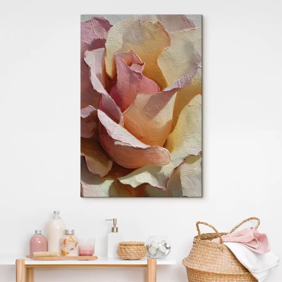 Tableau Texture de fleurs peintes s49032