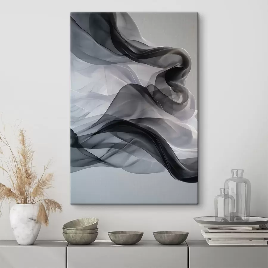 Tableau Abstrait enfumé s49035