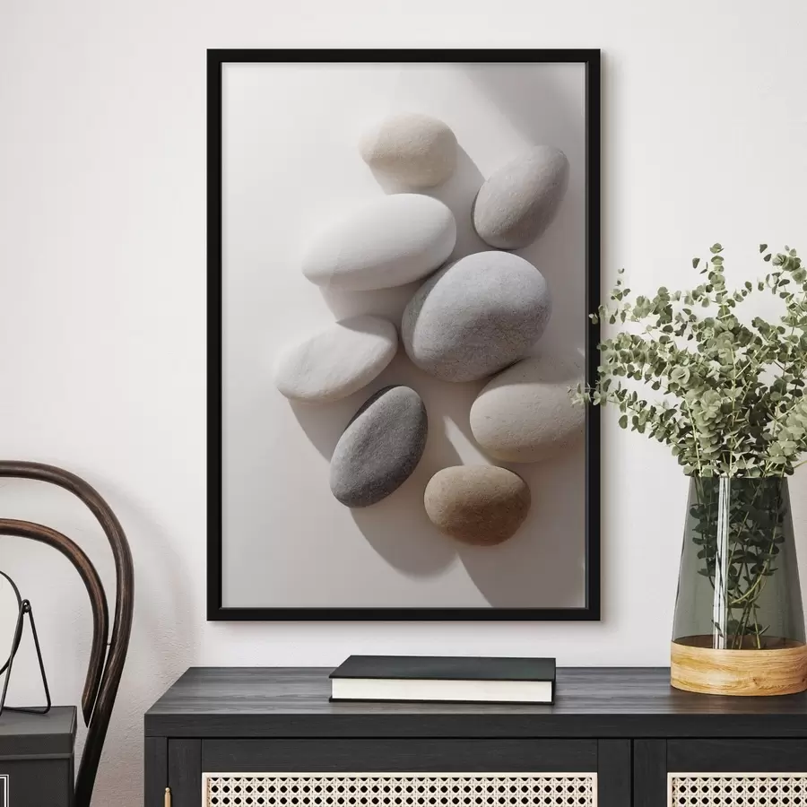 Papier peint Composition de la pierre neutre f49039