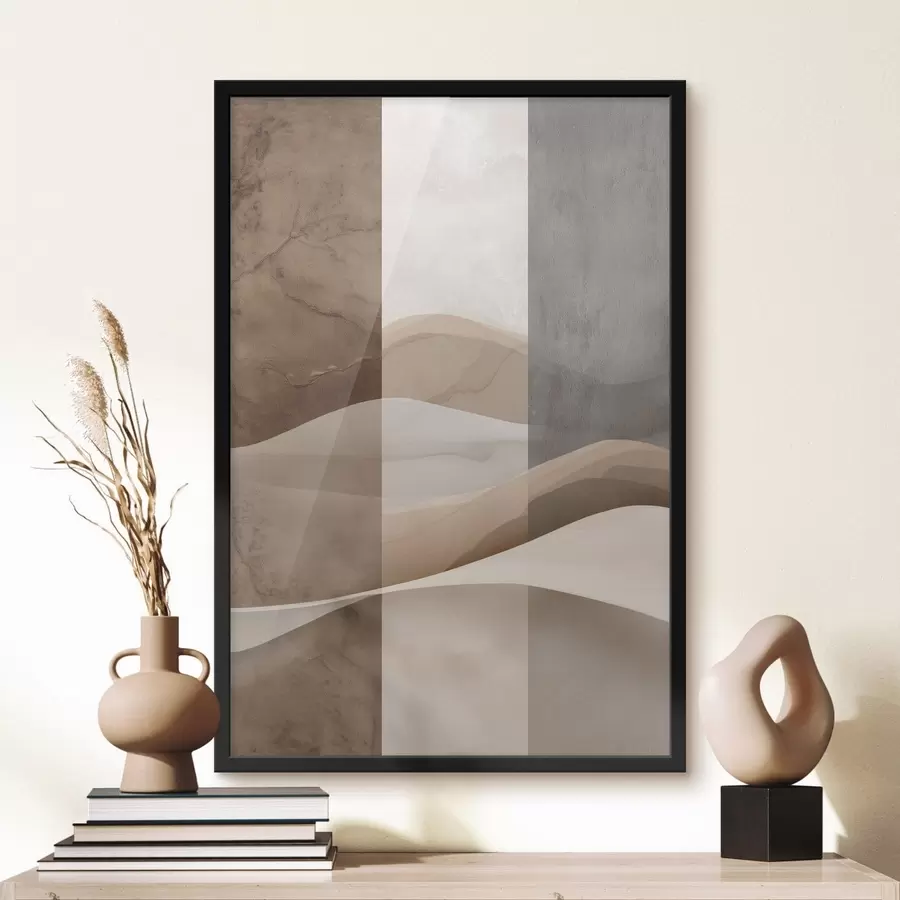 Papier peint Résumé : Couches de sable f49040