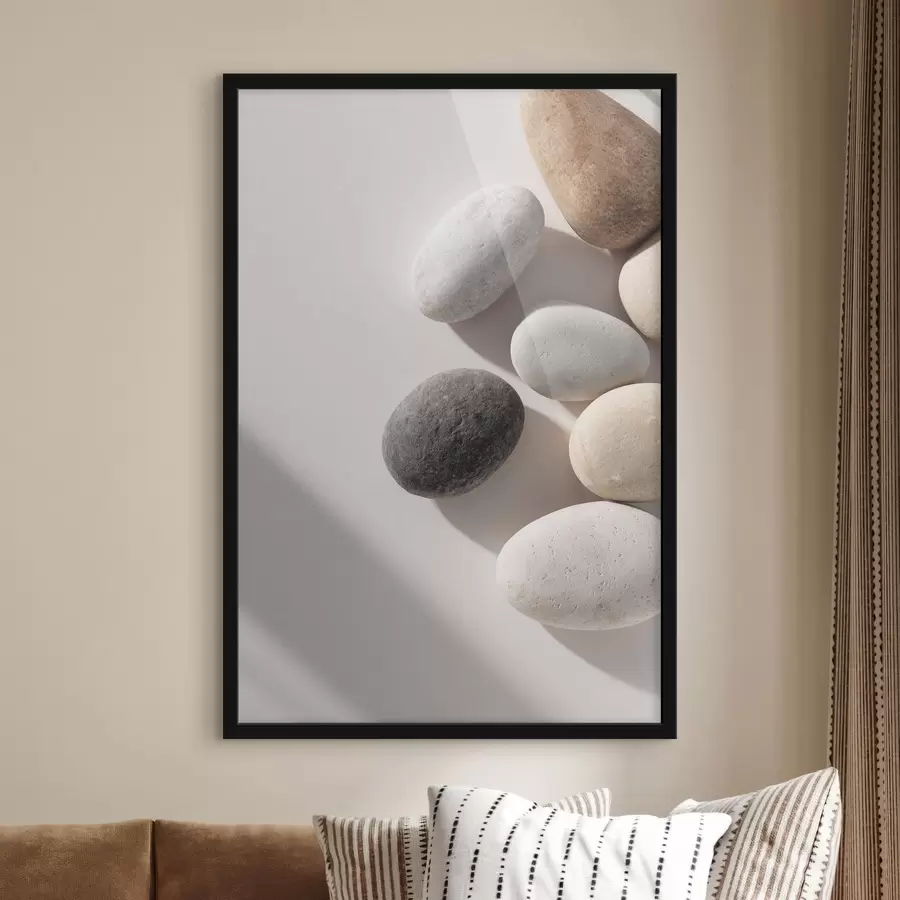 Papier peint Équilibre minimaliste avec des pierres f49041