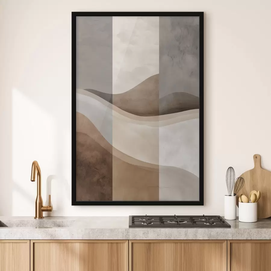 Papier peint Ondes de terre molle f49042