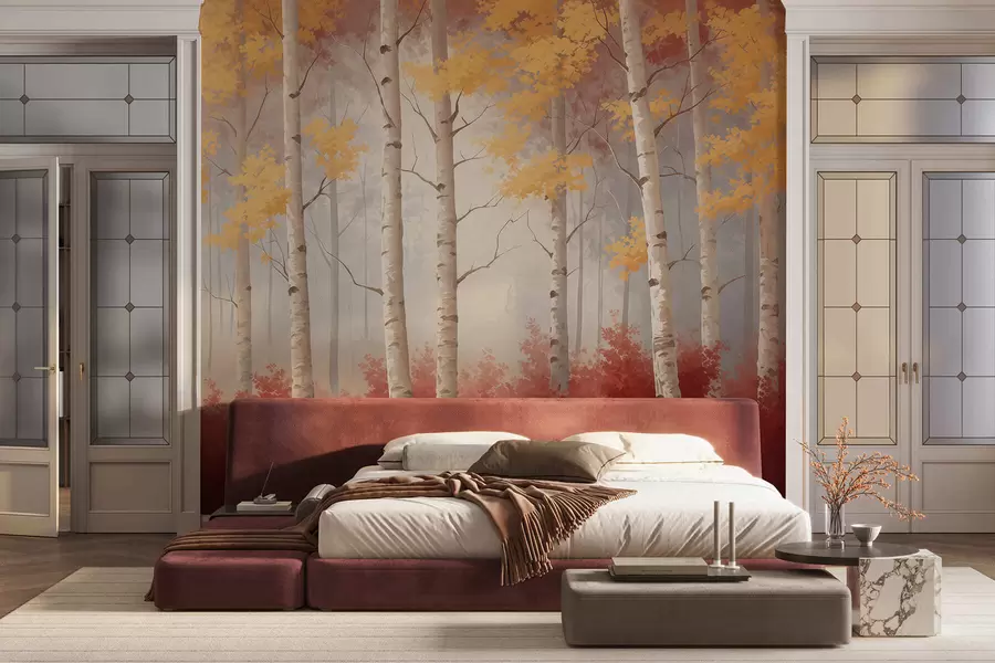 Papier peint L'automne dans la brume w05577