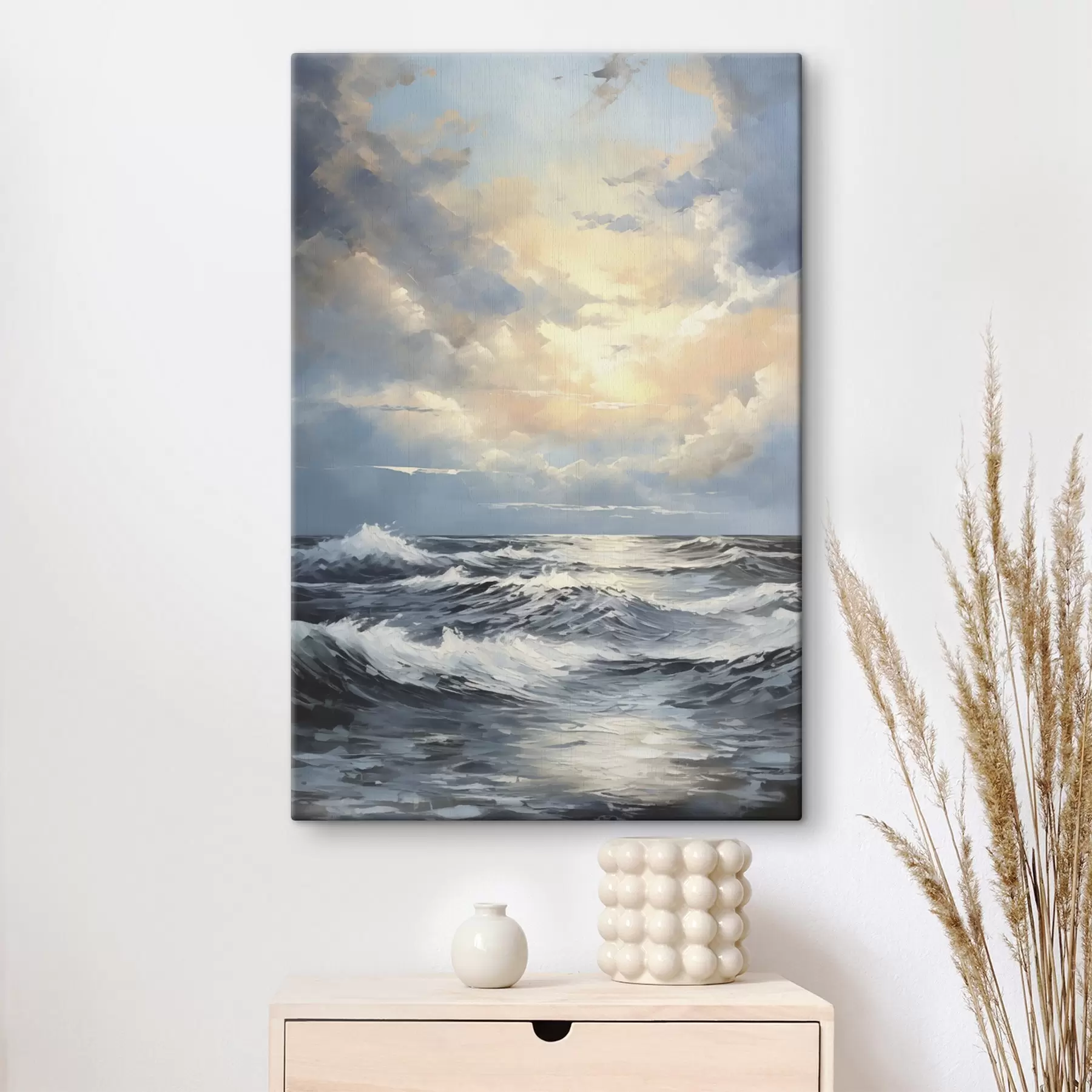 Tableau Ciel du soir au-dessus de la mer s49049